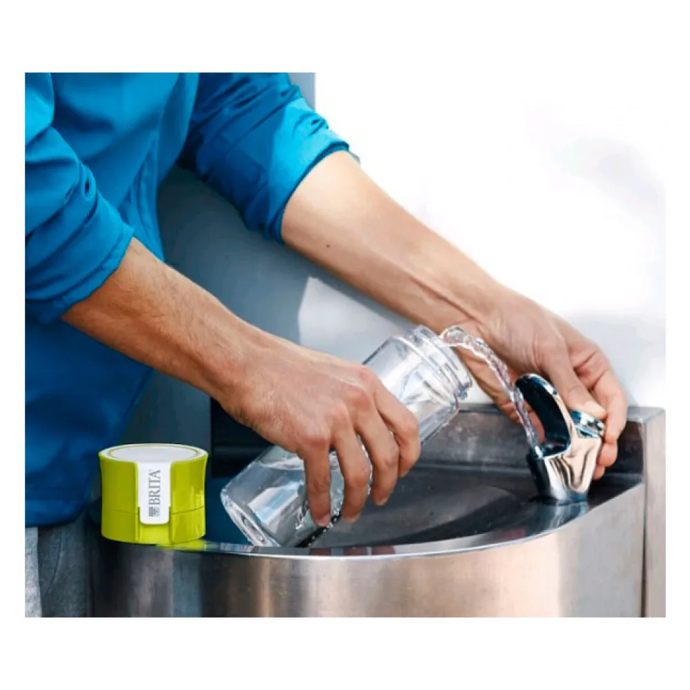 Фильтр-бутылка Fill& Go Vital Brita, со сменным картриджем, оливковая, 0,6 л
