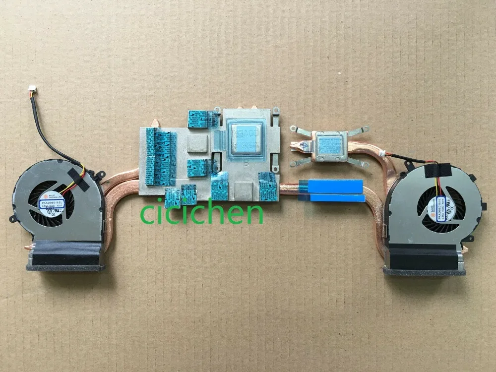 Fan with heatsink Кулер вентилятор/радиатор для MSI GE62 6QC 6QD 6QE 6QF 6QL GL62 PAAD06015SL N317 N318 Процессор GPU радиатор E322500039CA910F26001880 - Цвет лезвия: Fan with heatsink