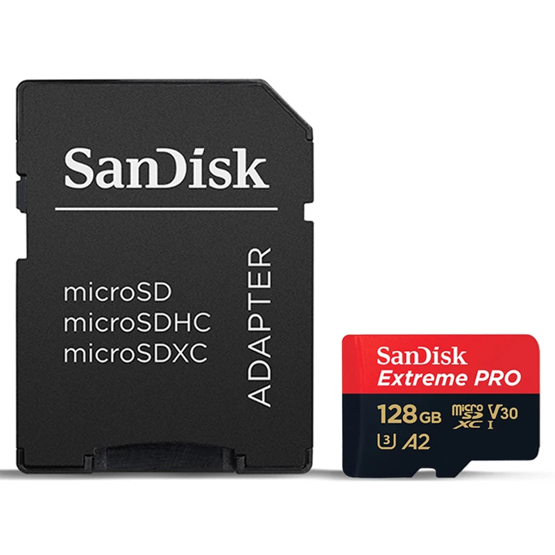 Карты памяти SanDisk Extreme Pro Micro SD Card 64 Гб 128 ГБ 256 microSDXC U3 V30 A2 слот для карт до 170 МБ/с.