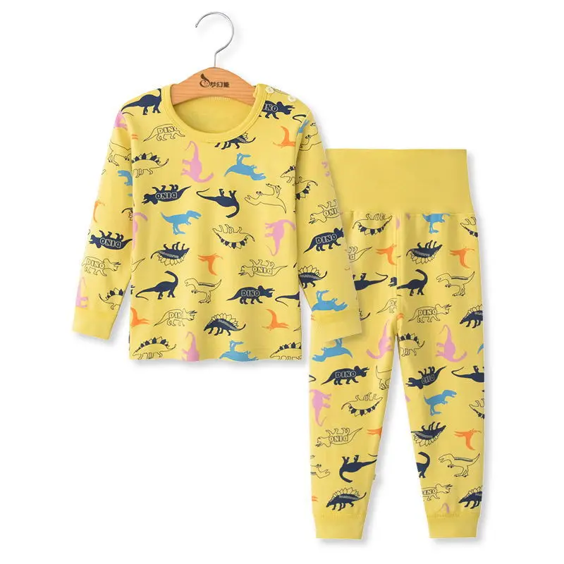Детский пижамный комплект, Детская Пижама с длинными рукавами из 2 предметов, пижама с героями мультфильмов, От 3 до 12 лет, одежда для сна с героями мультфильмов для мальчиков и девочек, Костюм Пижама, детская одежда для малышей - Цвет: S-14