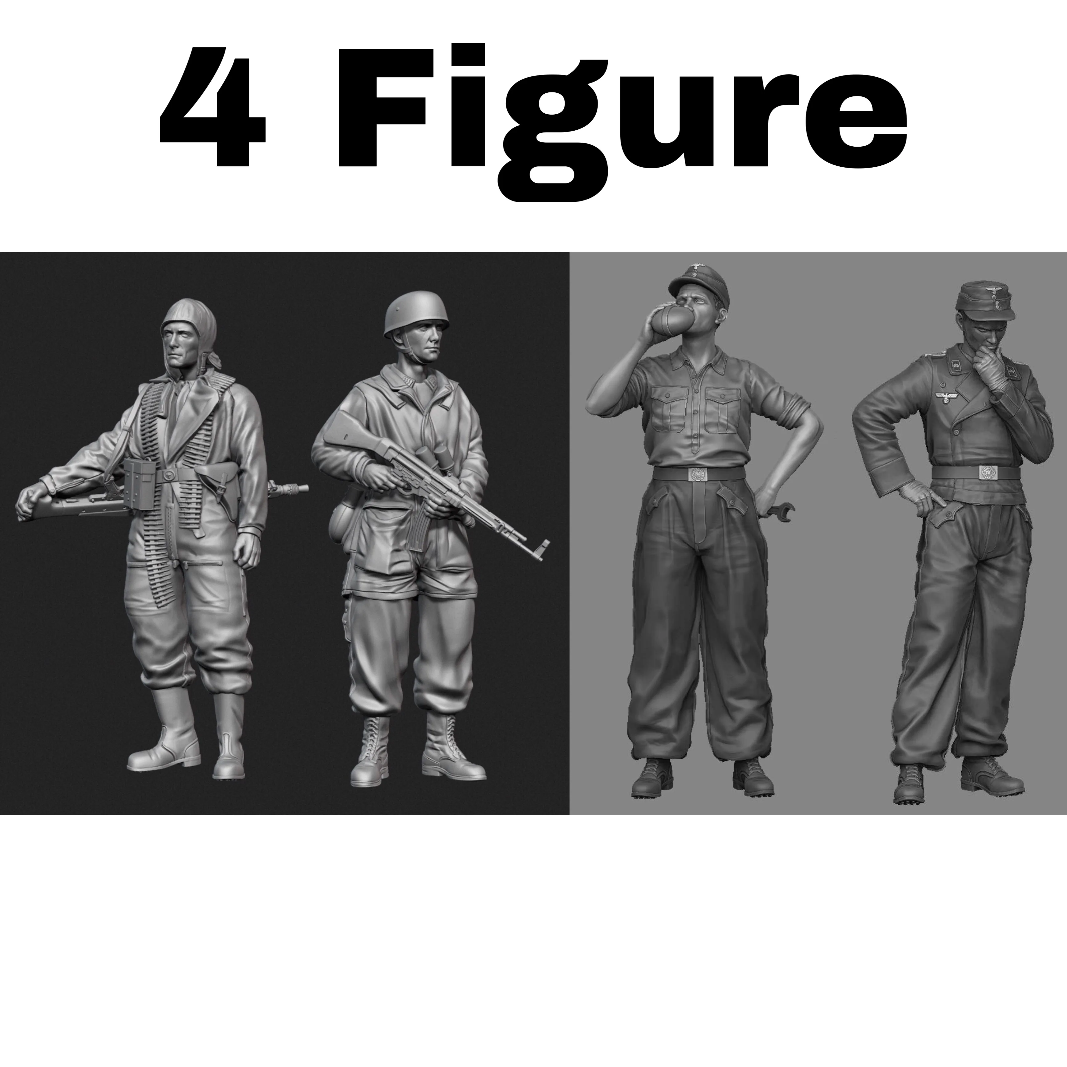 

1/35 фигурка модели из смолы GK, несобранный и Неокрашенный комплект