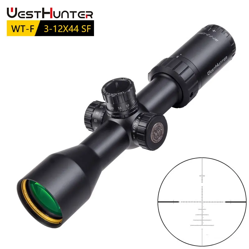 Оптический прицел WESTHUNTER WT-F 3-12X44 FFP компактный с первым фокусным расстоянием