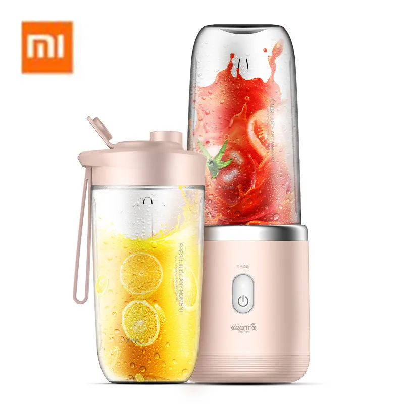 Xiaomi Deerma соковыжималка беспроводная домашняя Автоматическая фруктовая и овощная многофункциональная мини Студенческая соковыжималка электрическая соковыжималка