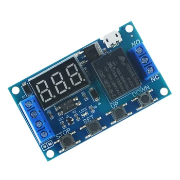 

1PCS 6-30V Relay Module Time Delay Relay Module Trigger OFF/ON Switch Timing Cycle 999 Minutes Circuit Switch