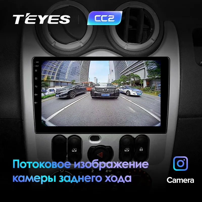 TEYES CC2 для Renault Logan I Sandero Lada Lergus Dacia автомобильный Радио Мультимедиа Видео плеер навигация gps Android 8,1 2 din DVD