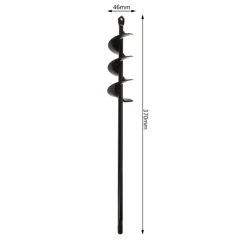 

Black Home Yard Garden Flower Plant Farm Planting Auger Digger Twist Spiral Bit Digging Holes Drill Bit Tools