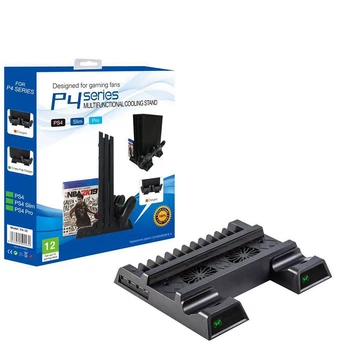 

Cooling Stand Game Controller Charger With Led Indicators,Charging Dock Station With 12Pcs Games Storage For Ps4,Ps4 Slim,Ps4 Pr