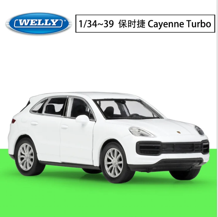 Модель автомобиля Welly1: 36 Cayenne Turbo модель из сплава возврат силы подарок для детей