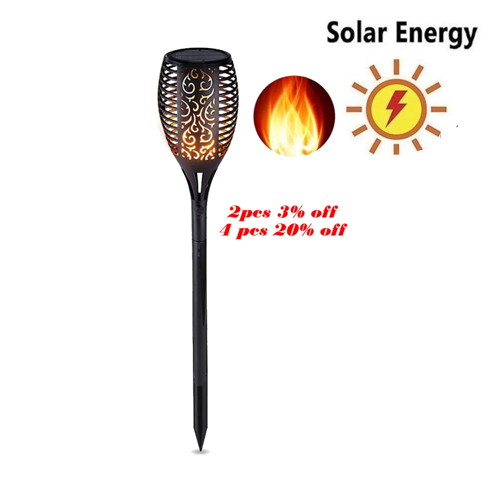 

update Solar 33LEDs Lawn Dancing flame Torch Lights radar Led Outdoor Flame Lamp Flickering bulb dancing Lawn Lamps Path Lightin