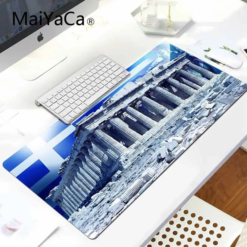 MaiYaCa греческий флаг Комфортный коврик для мыши игровой коврик для мыши - Цвет: LockEdge 30X90cm