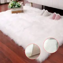 60*120 Белые Шерстяные прикроватные ковры для спальни с имитацией шерсти коврики для гостиной, оконные коврики для детской комнаты, европейский стиль