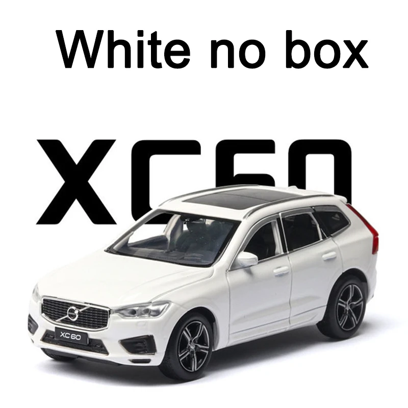 1/32 XC60 литые под давлением Легкосплавные Автомобили модель внедорожника Моделирование игрушки металлический корпус внедорожник с музыкальным звуком светильник для мальчика на день рождения - Цвет: white no box