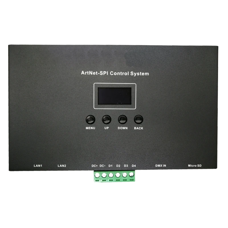 US $185.99 New Artnet To SPI Signal Converter Pixel Controller DC524V SPITTL Digital Output Driving 680 Dots 4 Universe DMX512 Interface