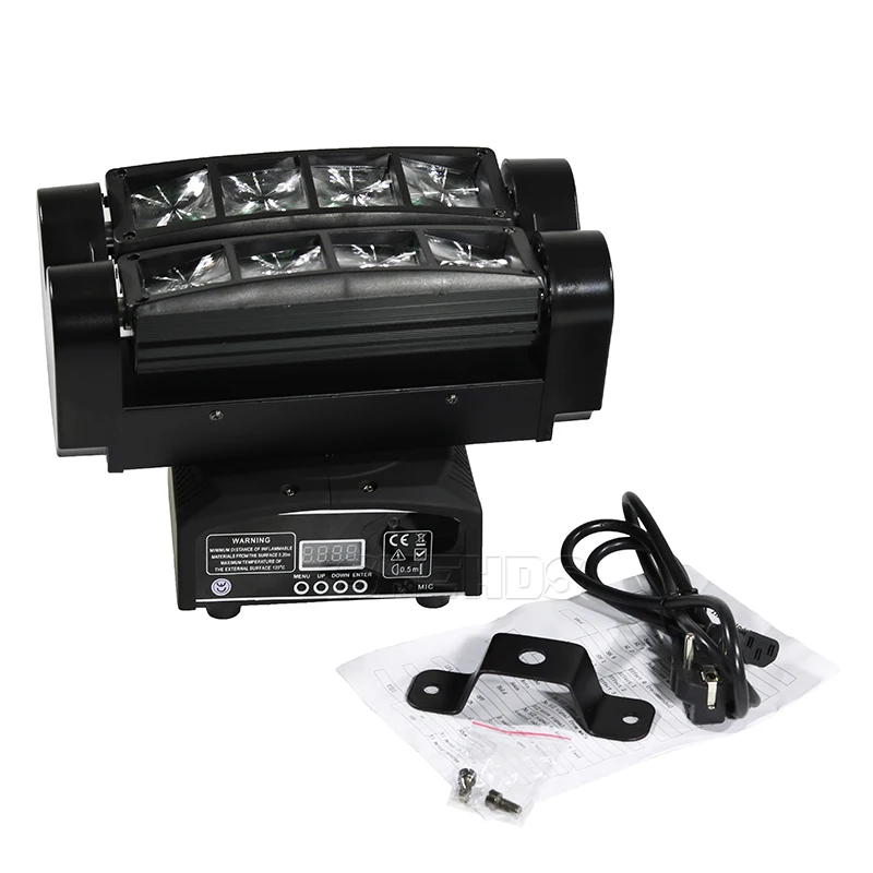8x10W RGBW 4in1 Новое поступление мини светодиодный 9x10 Вт Светодиодный светильник-паук RGBW 16/48CH DMX сценический светильник s Dj светодиодный паук движущаяся головка луч светильник - Цвет: 8x10W RGBW 4in1