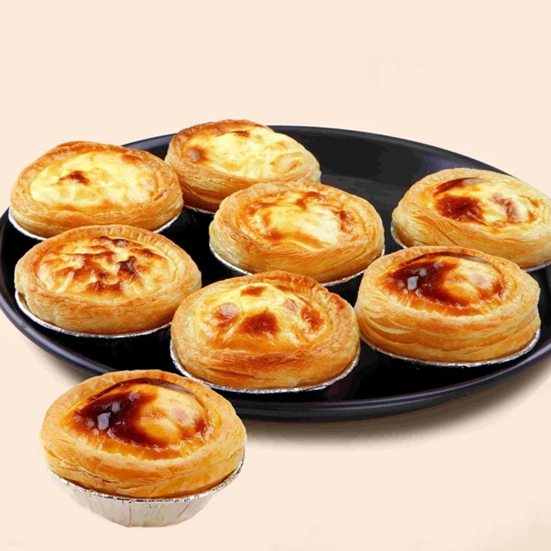 Горячая продажа 150 шт одноразовые Tinfoil яйцо Tart форма для кекса держатель формы