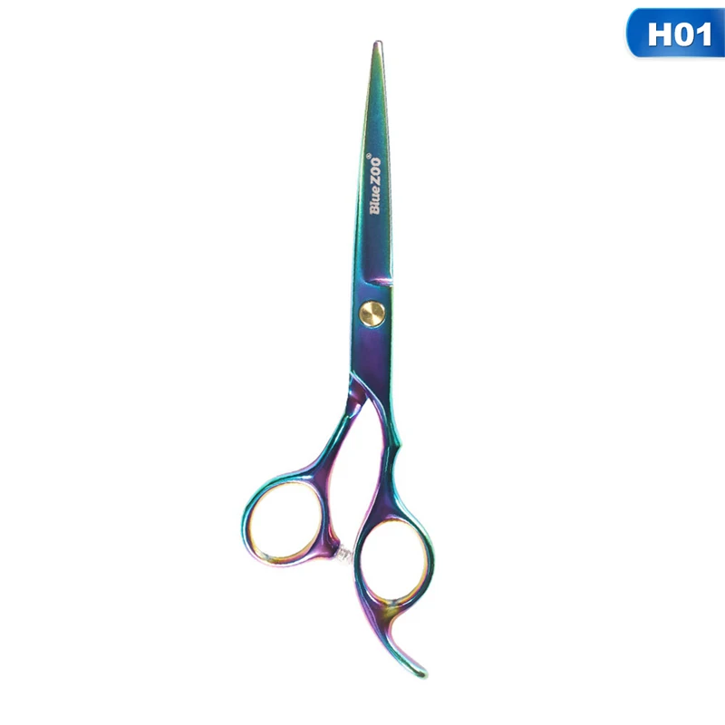 6 Inch Cutting Thinning Styling Tool Hair Scissors Stainless Steel Salon Hairdressing Shears Regular Flat Teeth Blades
