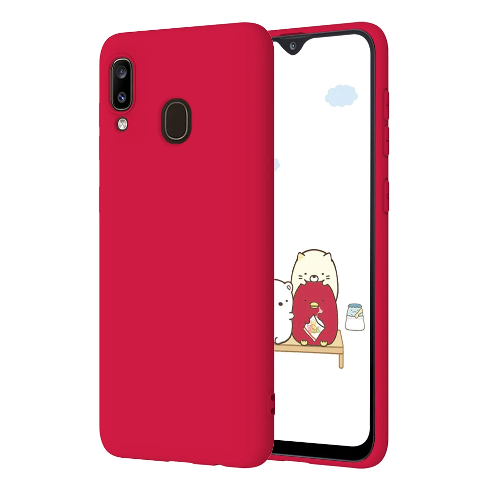 Soft Matte Silicone TPU Phone Case - Solid Color Protective Cover