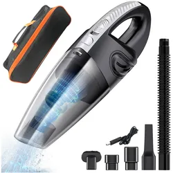 Aspirateur sans fil de voiture 4500PA puissant aspiration cyclone maison Portable aspirateur à main mini aspirateur sans fil 
