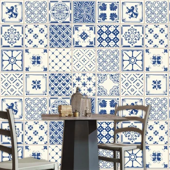 

3D Stereoscopic Wall Stickers Water-proof Oilproof Antifouling Kitchen Ceramic Tiles Sticker European Simple Decoration Style