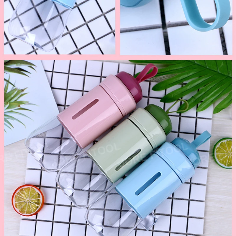 700ml Cute Style Student Plastic Water Bottle Portable Sport Drink Bottle Creative Gifts for Lovers
