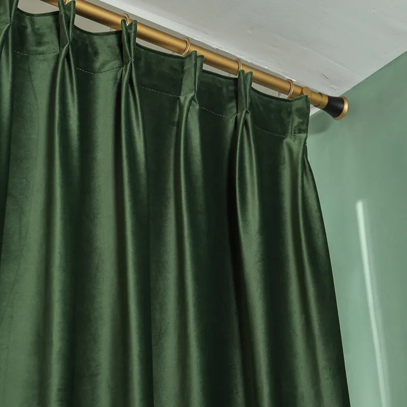 Роскошные европейские бархатные шторы однотонные плотные шторы для спальни и гостиной