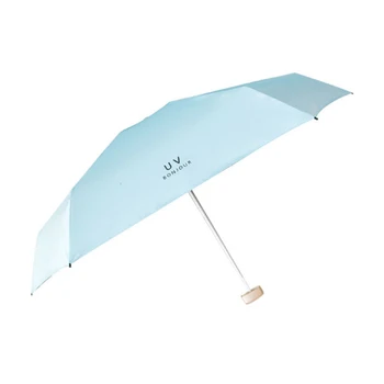 

Ultralight Mini Vinyl Pocket Umbrella Sunscreen Umbrella Flat Solid Color Female Sunshade UV Protection
