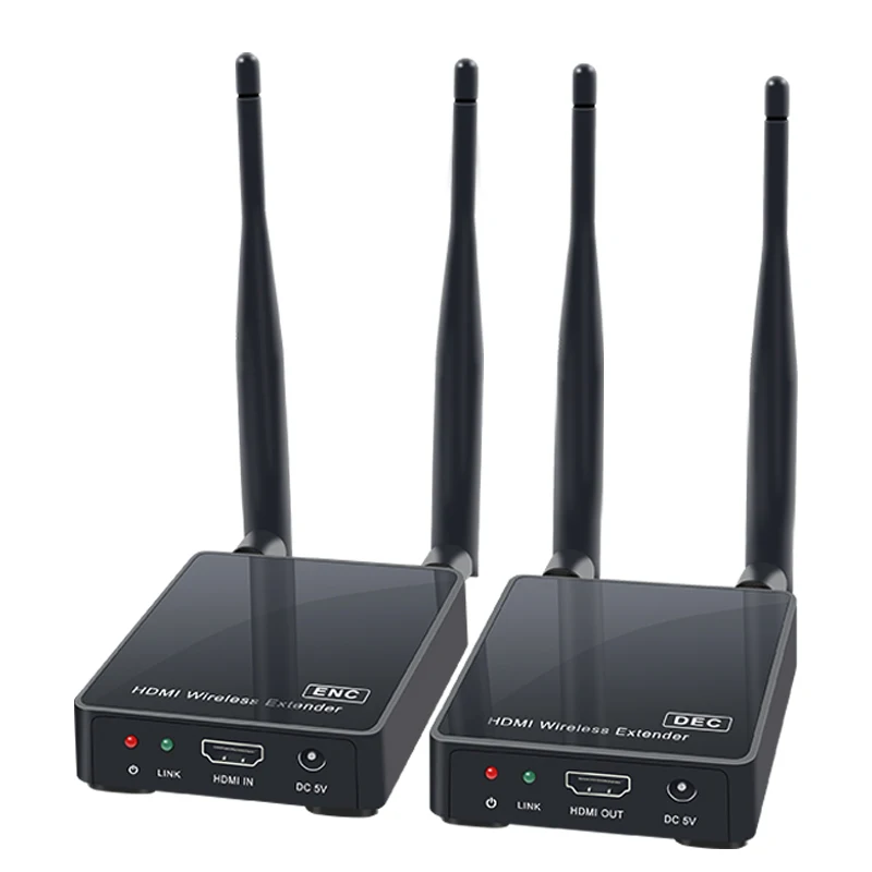

OPQ-100M Wireless Extender 2.4GHz/5GHz HD 1080P HDMI 1.3 for HDTV 3D WiFi HDMI Sender Transmitter Receiver Support HDCP1.4(EU Pl