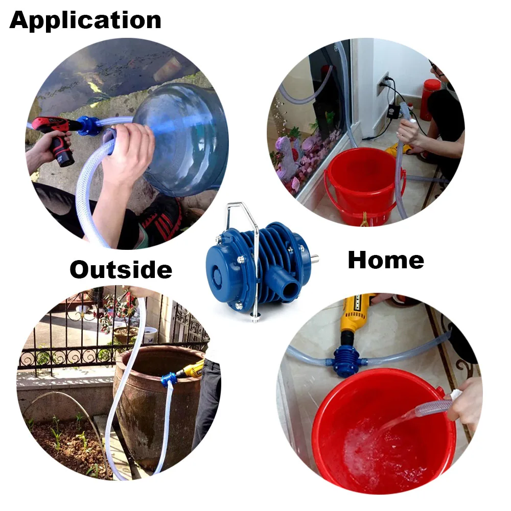 Mini Hand Electric Drill Water Pump Heavy Duty Household Small Pumping Dc Pumping Self-Priming Centrifugal Pump For Home Garden Outside11
