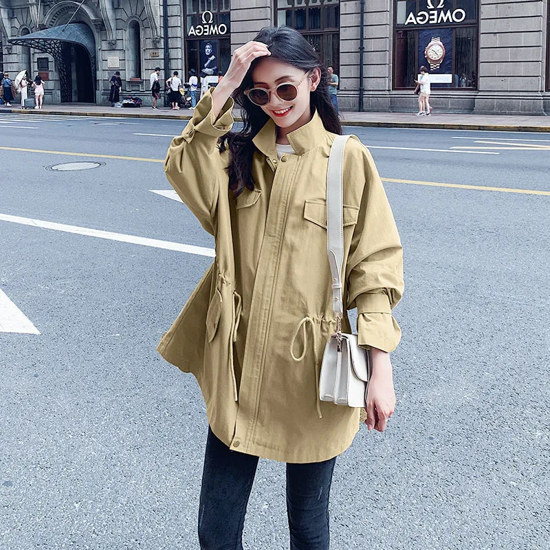 Photo Shoot Coat Women's Spring And Autumn 19 Popular New Style Korean-style Loose-Fit BF Students Short Short-height waitmore T