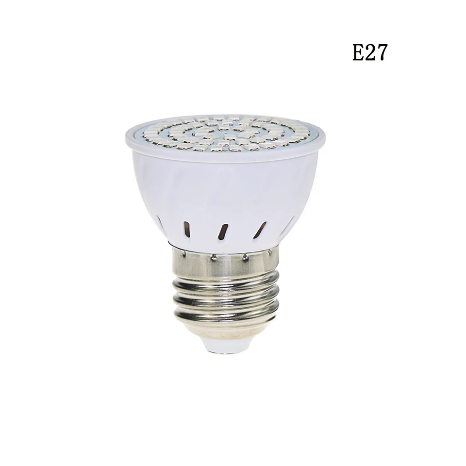 E27 E27 Led Grow Light Full Spectrum красная Синяя светодиодная лампа G10 MR16 220V лампа для растений для комнатных зеленых растений рассады - Испускаемый цвет: E27