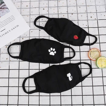 

Kawaii Cotton Dustproof Mouth Face Mask Anime Cartoon Kpop Lucky Bear Women Men Muffle Face Mouth Masks