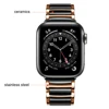 for apple watch 6 band 44mm 40mm se strap series 5 4 luxury Ceramics Stainless Steel Business Bracelet for iwatch 3 42mm 38mm ► Photo 2/6