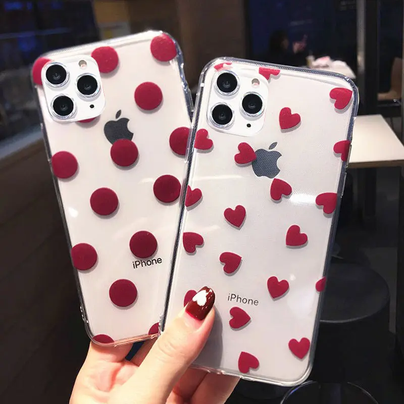 Прозрачный чехол для iPhone X 11 7 8 Plus XR 11Pro XS Max|Бамперы| |