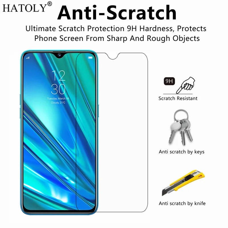 2 шт закаленное стекло для OPPO Realme 5 Pro ультратонкий протектор экрана для OPPO Realme 5 профессиональная защитная пленка OPPO Realme Q стекло