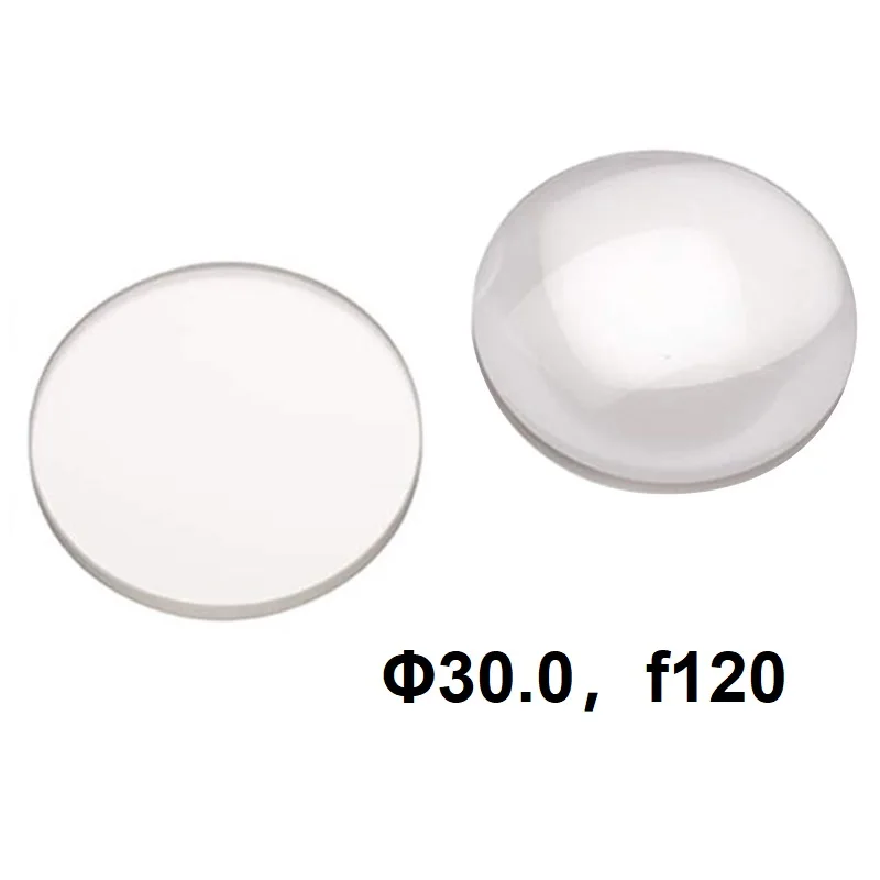 K9 Optical Plano-Convex Lenses K9 Optical Glass Diameter 30mm Converging Directional Light Optical Focusing Lens Experiment Tool