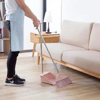 

Broom And Dustpan Set Household Cleaning Tools Plastic PP Broom Combination Soft Hair Clean Dustless Helper Sets