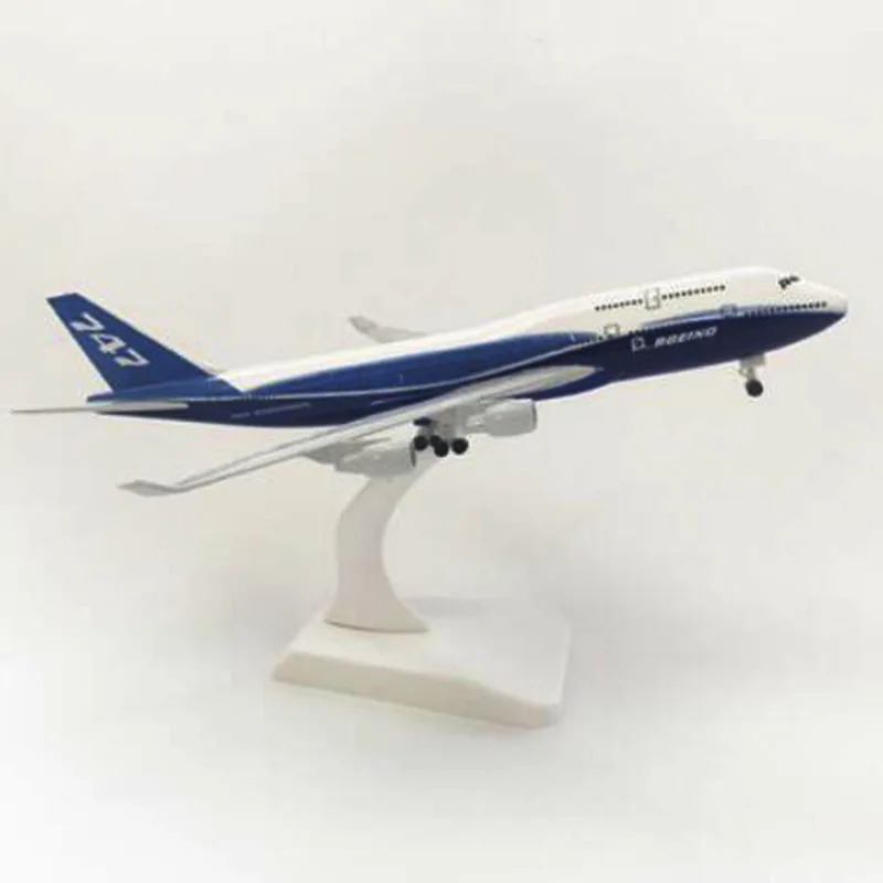 20CM Airbus Boeing B747 B777 A380 A350 Airlines Airplanes Plane Aircraft Alloy Model Toy With Landing Gear Toys F Collections - Цвет: B747 Prototype