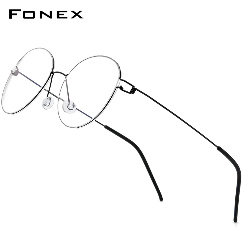FONEX безвинтовое очки по рецепту рамки Для женщин круглый близорукость оптический