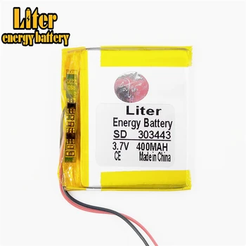 

3.7V lithium polymer battery 303443 400MAH MP3 MP4 MP5 GPS Bluetooth little toy game