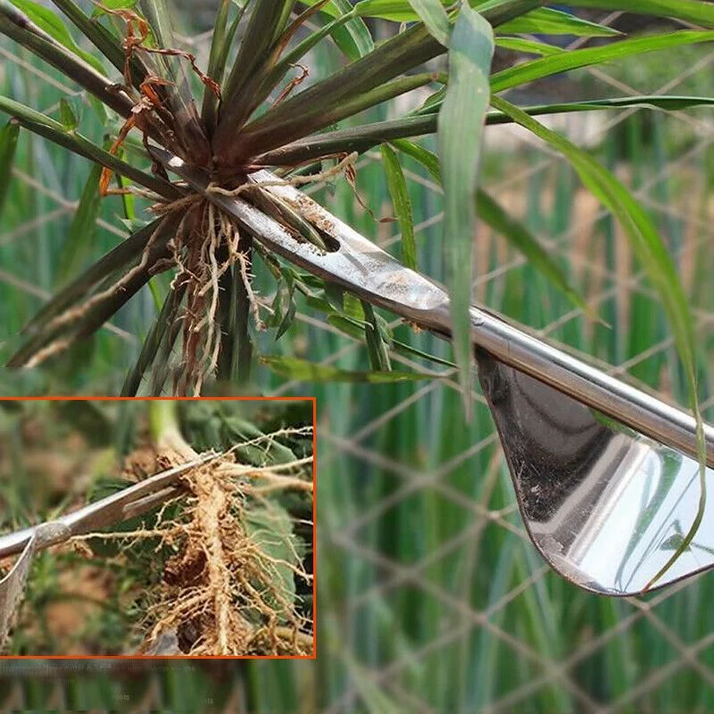 Домашний ручной просечник с деревянной ручкой, металлическая вилка, рассадочная машина, съемник, инструменты для прополки для сада