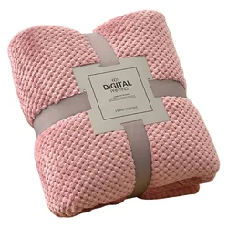 Fuzzy Blanket Soft Lightweight Warm Bed Blanket For Couch Travel Sofa Winter Warm Solid Color Hugging Blanket Xmas Gifts