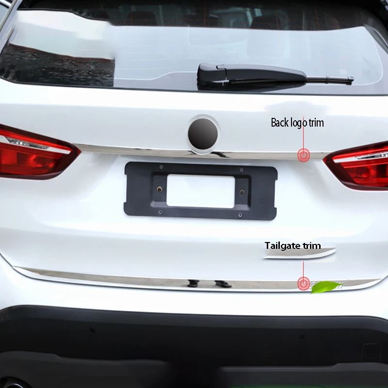 

for 16-20 BMW new X1 tailgate trim strip trunk bright strip rear logo rear bumper modified accessories stickers