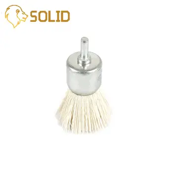 

30mm Pen-Shaped Sanding Abrasive Nylon Wire Polishing Mix Brush Shank 6mm for woodworking furniture mahogany furniture