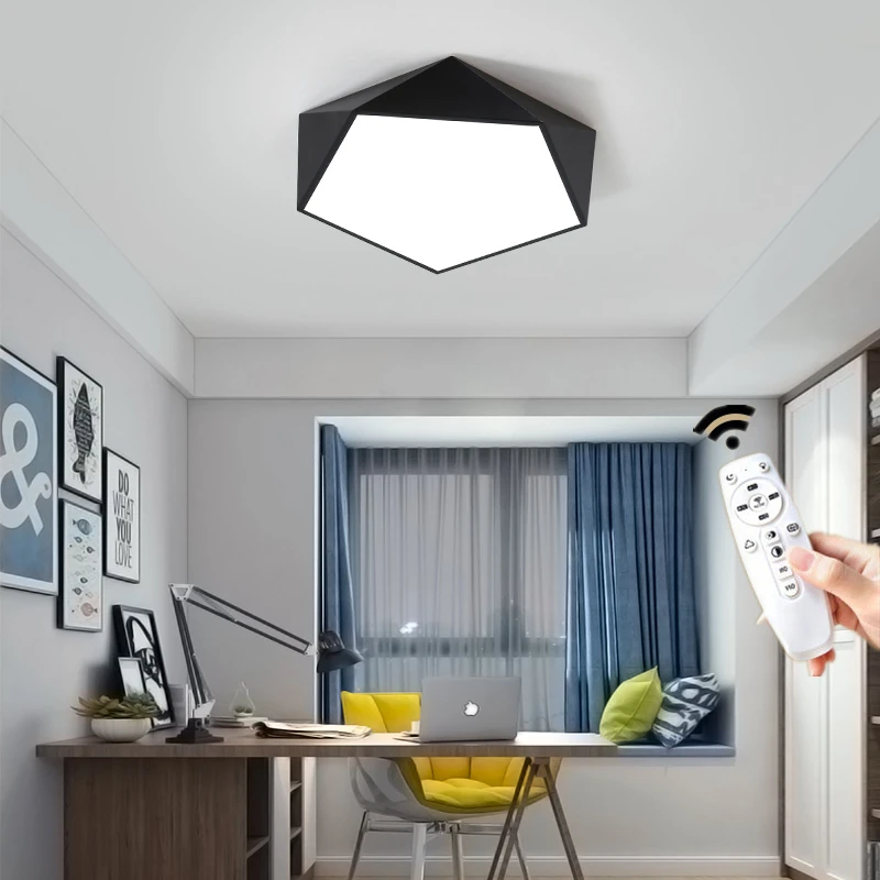 Nordic Hexagon Led Ceiling Light Lamp Nordic Decoration Home For