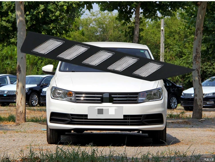 Qirun led drl дневные ходовые огни для Volkswagen Gran Santana с динамическим движущимся желтым поворотным сигналом и синим ночным светом