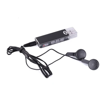 

Voice Recorder USB Sound Recorder 8GB with Earphone Jack Auto Record USB Interface for Meeting Interviewing Mutil Use Portable