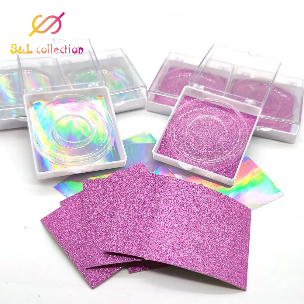 10pcs 3d mink lashes cases packaging glittering lash boxes wholesale false eyelashes lash packaging bulk