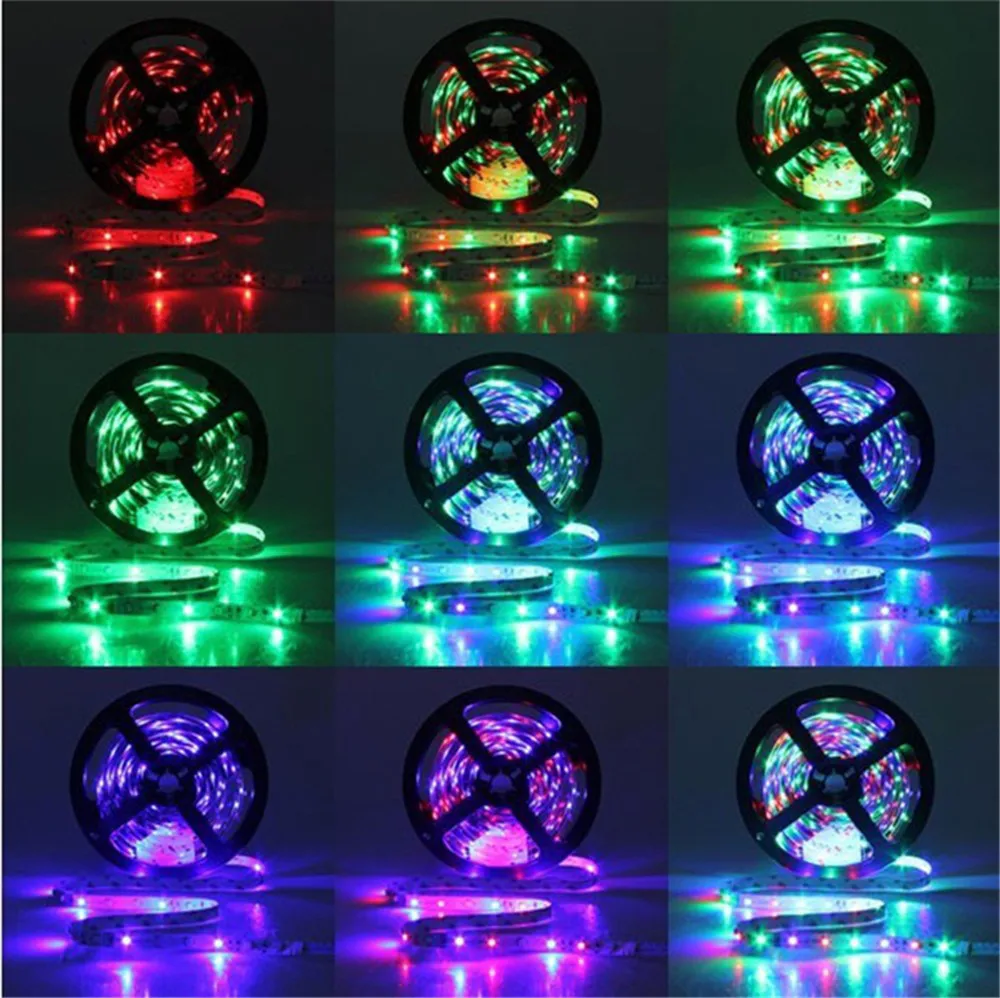 10 м 3528 SMD RGB 600 Светодиодная лента светильник+ 44 Ключ ИК пульт дистанционного управления простое применение 12 В 2 а RGB светодиодная лента