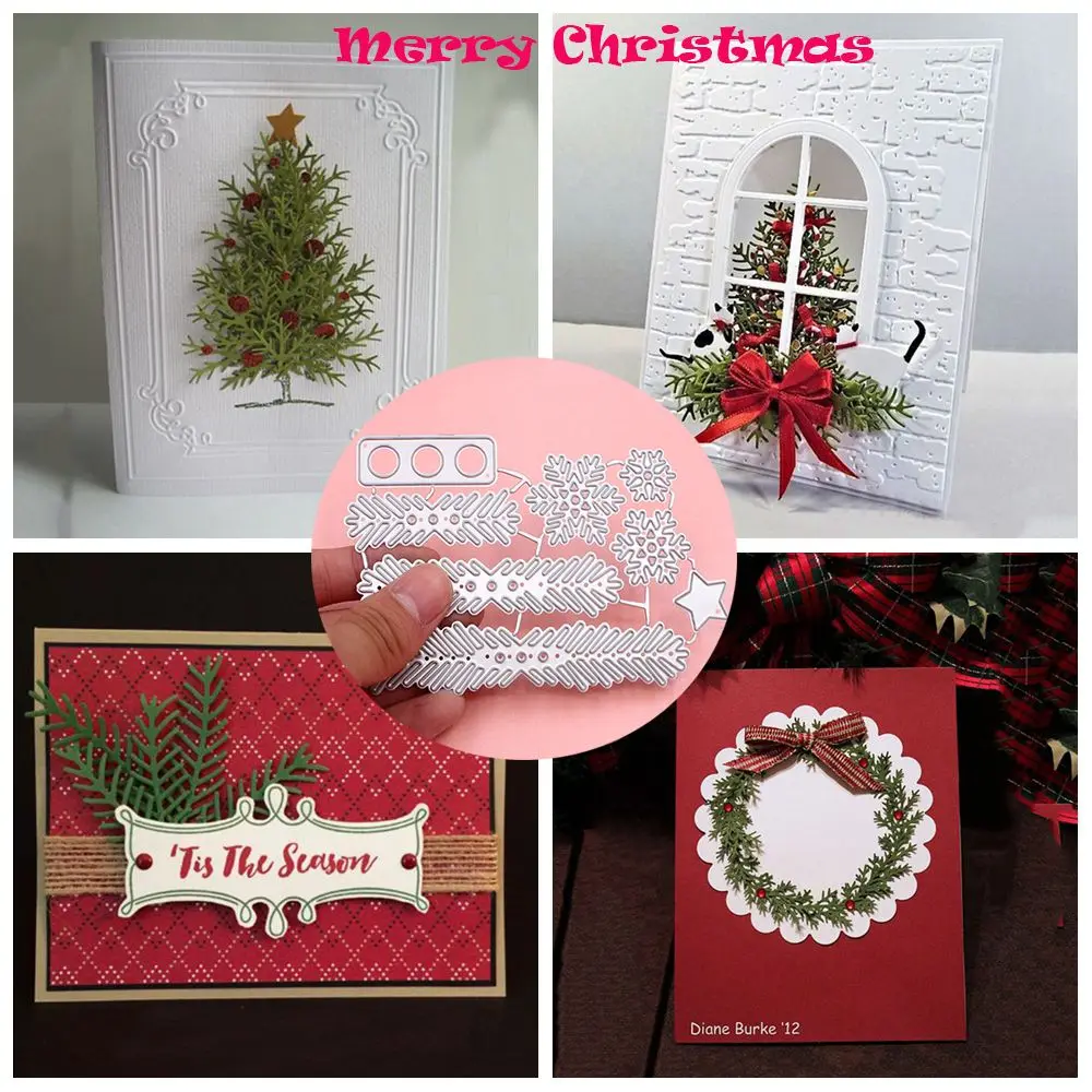 DIY Christmas Tree Metal Cutting Dies Stencil Scrapbooking Paper//Card Embossing