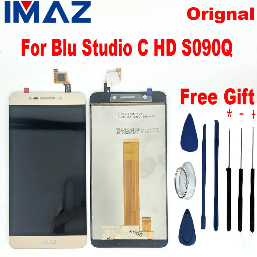 

IMAZ 100% Orignal NEW 5.5" LCD For BLU Studio C HD S090Q LCD Display Touch Screen Digitizer Assembly For G030 LCD+Touch Screen